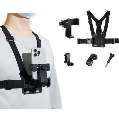 5 in 1 Mobile Phone Chest Strap Mounting Holder First Angle Video Record life Phone Bracket Fixed Live Broadcast Accessories